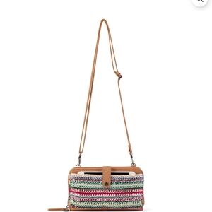 Multicolor Woven Crossbody Bag